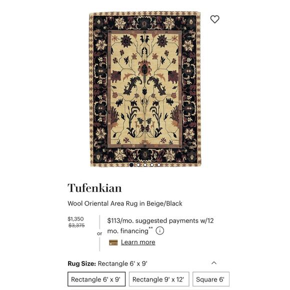 Tufenkian Tibetan Oriental Floral Hand Woven Wool Luxurious Rug Ret $3,375 - Picture 2 of 15